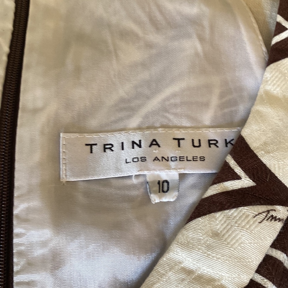 Beautiful TRINA TURK dress SIZE 10 mini SLEEVELESS dress up or down EC - Picture 4 of 12
